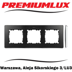 Kontakt Simon 82 ramka potrójna grafit podstawa chrom Warszawa Aleja Sikorskiego 3 LU3 Bartycka